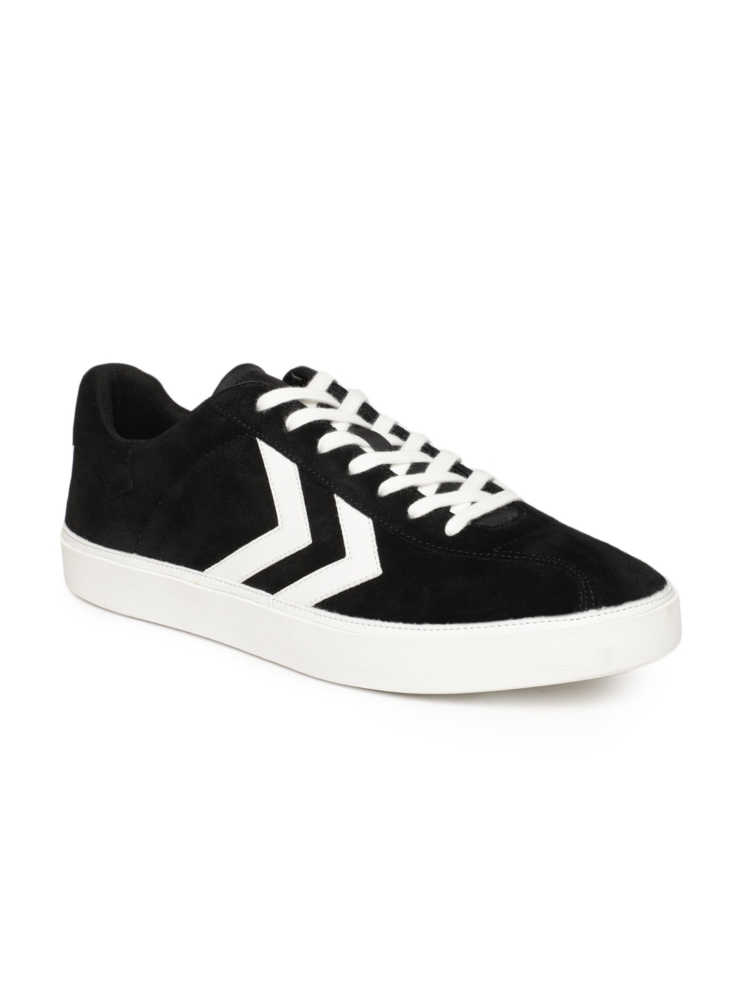 Buy Hummel Unisex Black Suede Sneakers 