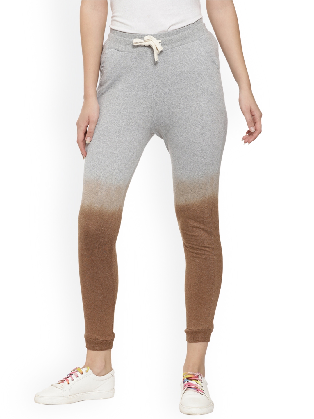 brown joggers women