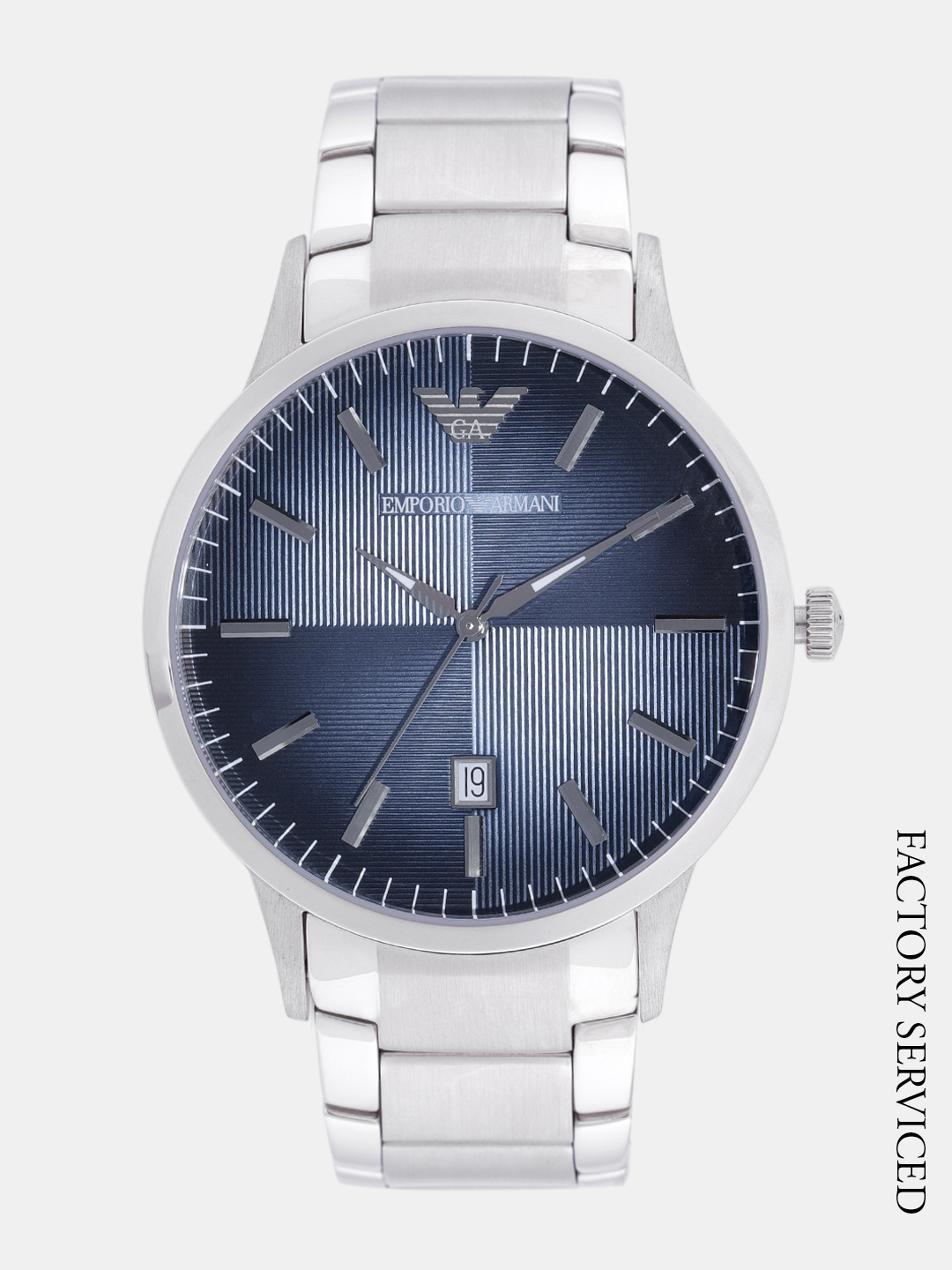 Buy Emporio Armani Men Navy Blue Factory Serviced Analogue Watch AR2472 -  Watches for Men 7275640 | Myntra