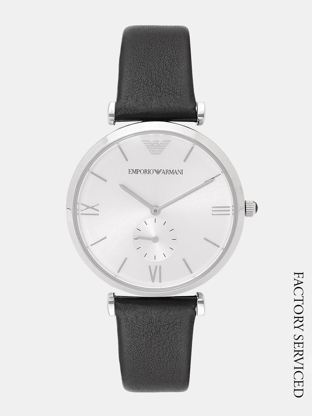 Buy Emporio Armani Unisex Silver Toned Factory Serviced Analogue Watch  AR1674 - Watches for Unisex 7275680 | Myntra