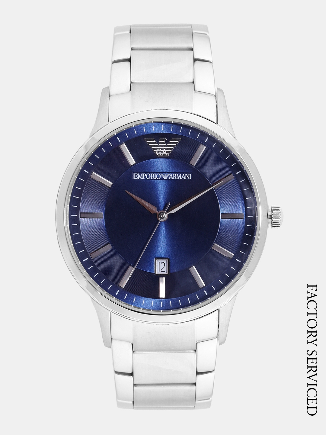 Buy Emporio Armani Men Navy Blue Factory Serviced Analogue Watch AR2477 -  Watches for Men 7275829 | Myntra
