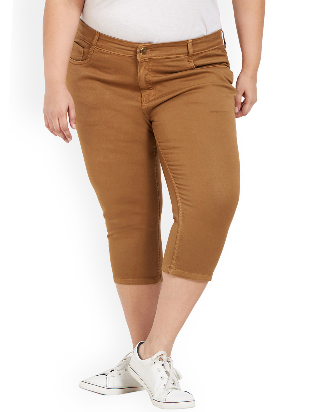Buy ZUSH Plus Size Women Brown Solid 