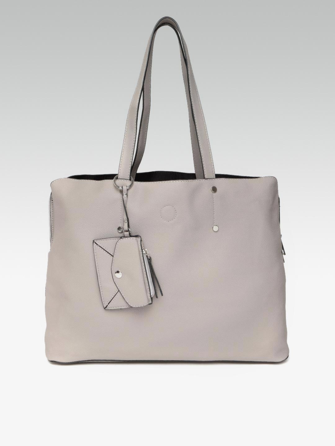 Dorothy Perkins Grey Solid Laptop Shoulder Bag Handbags For Image