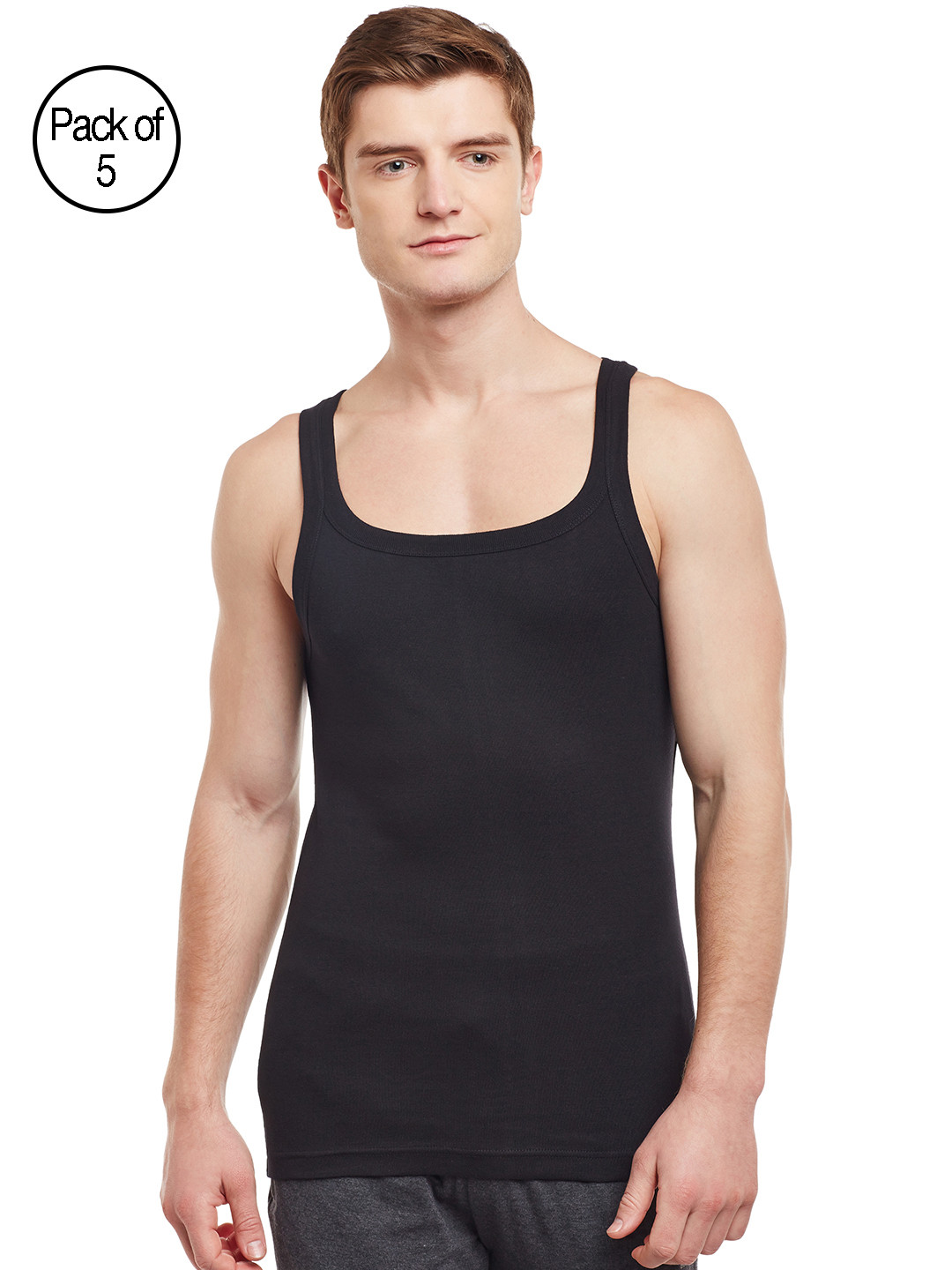 BODYX Pack of 5 Innerwear Vests BX211