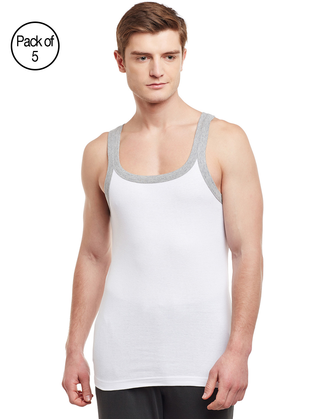 BODYX Pack of 5 Innerwear Vests BX212