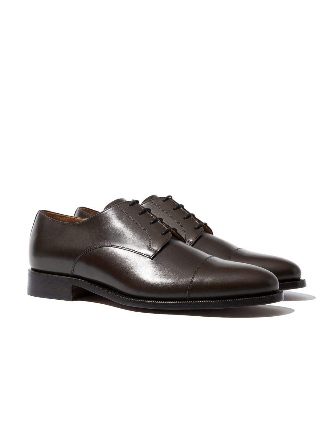 Rapawalk Brown Handcrafted Standard Width Leather Derbys