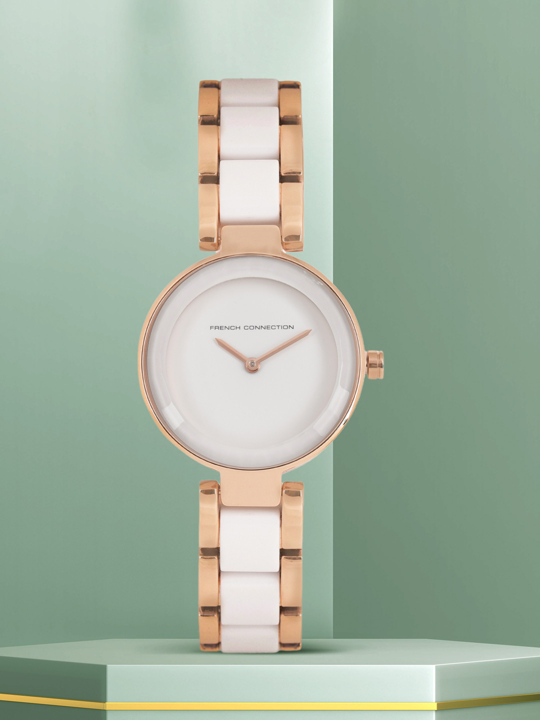 French Connection Women White Analogue Watch FC1303WRGM_OR1