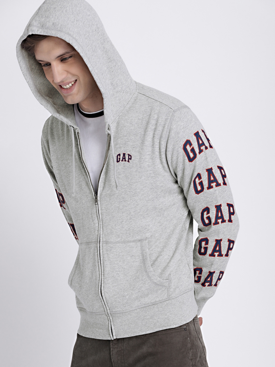 gap hoodie grey