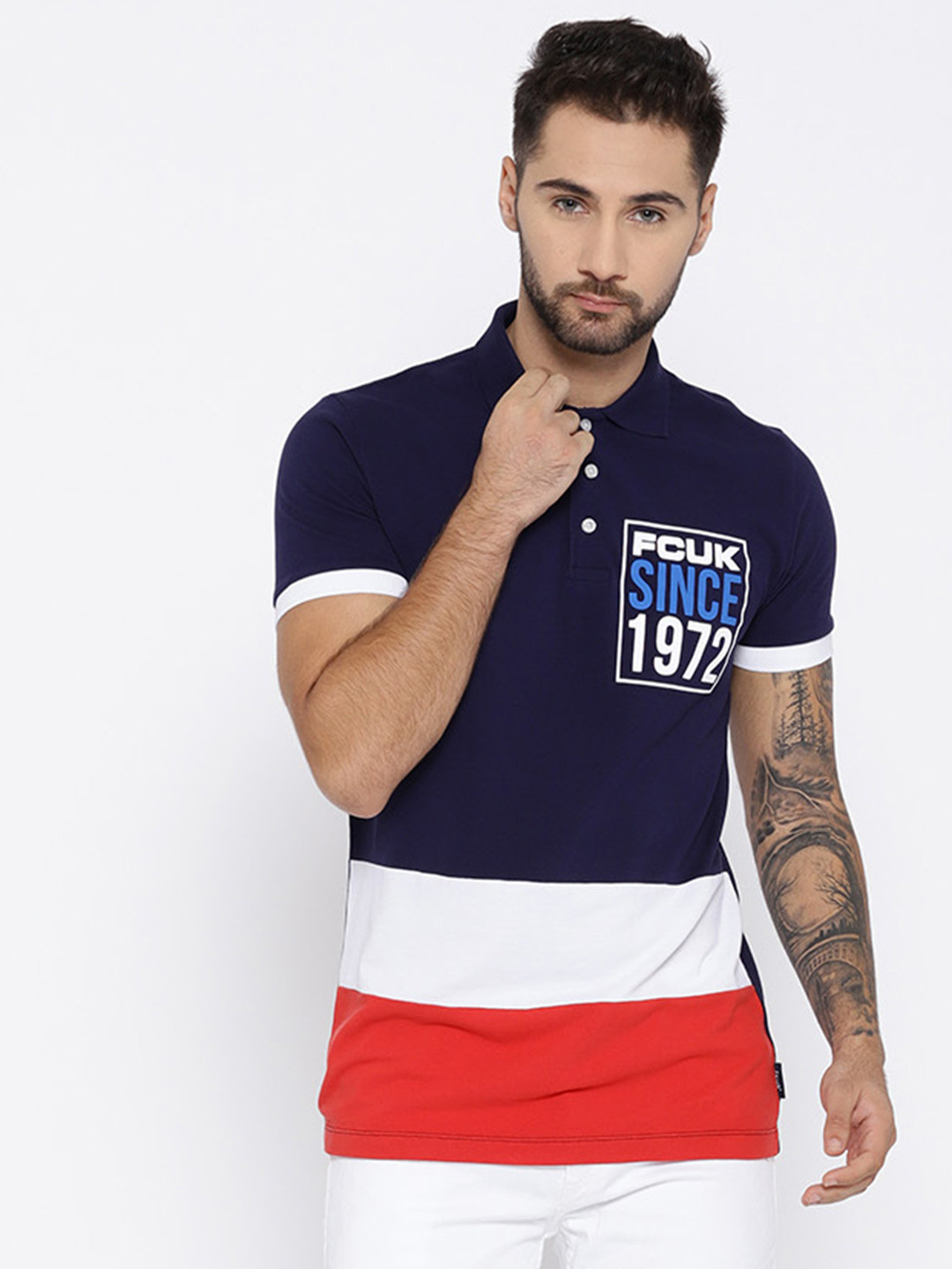 Buy French Connection Men Navy Blue 