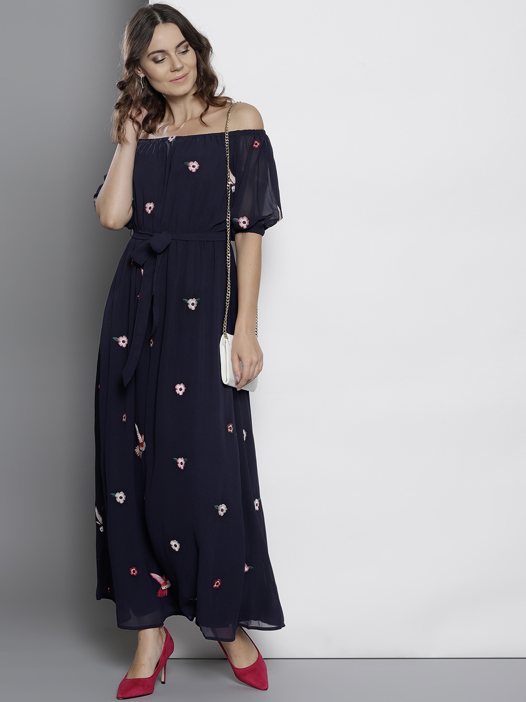 dorothy perkins blue maxi dress
