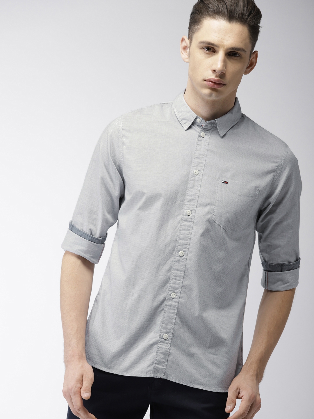 tommy hilfiger men's casual shirts