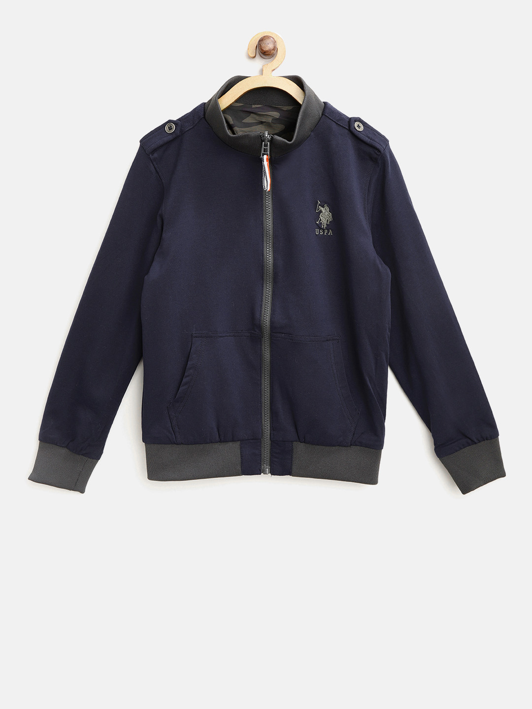 us polo reversible bomber jacket