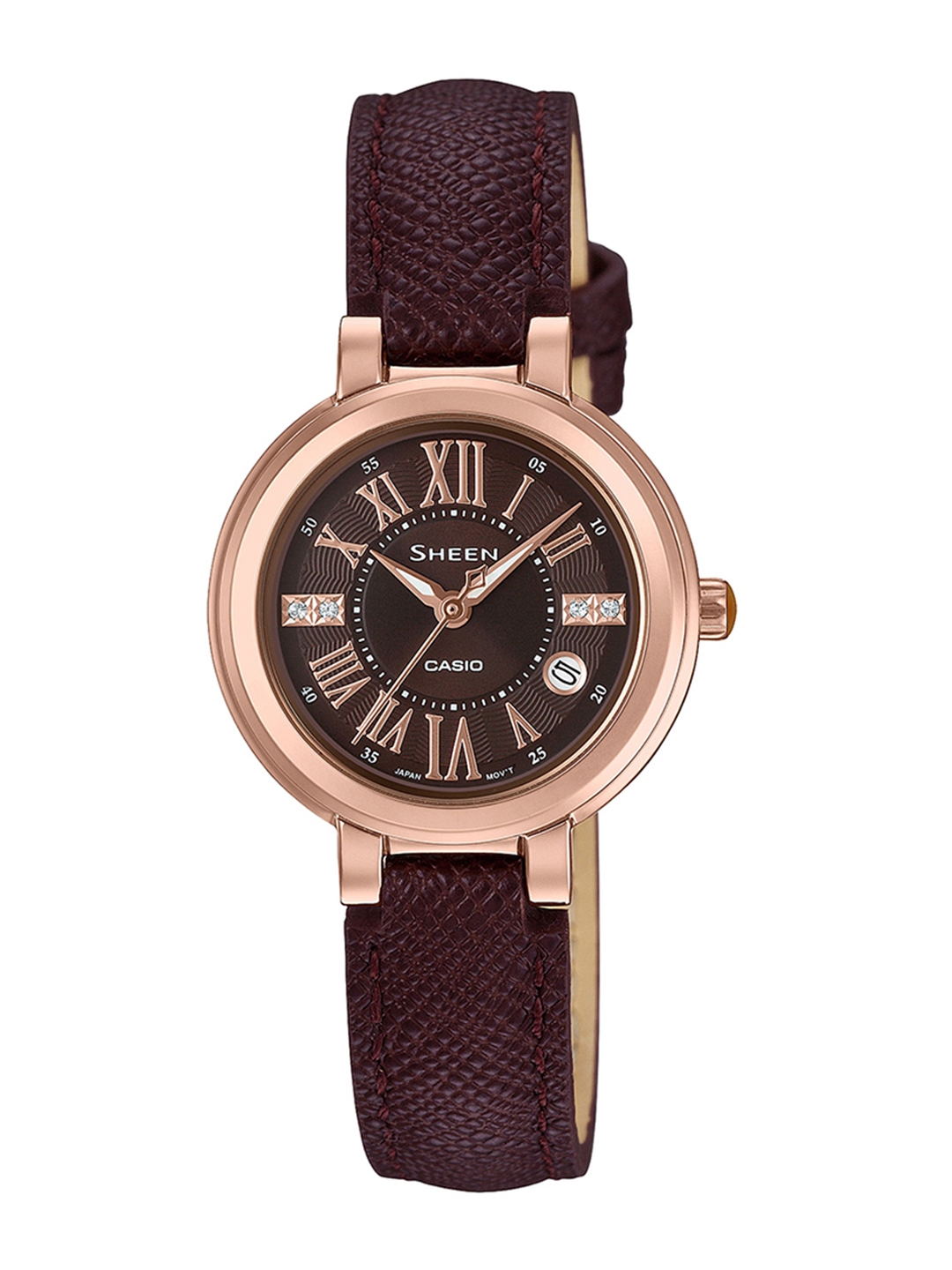 CASIO Sheen Women Brown Dial Analog Watch SHE 4029PGL 5AUDF SX214