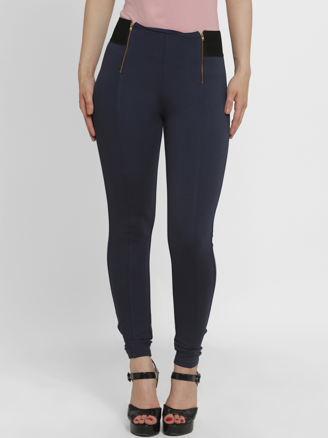 navy blue jeggings womens