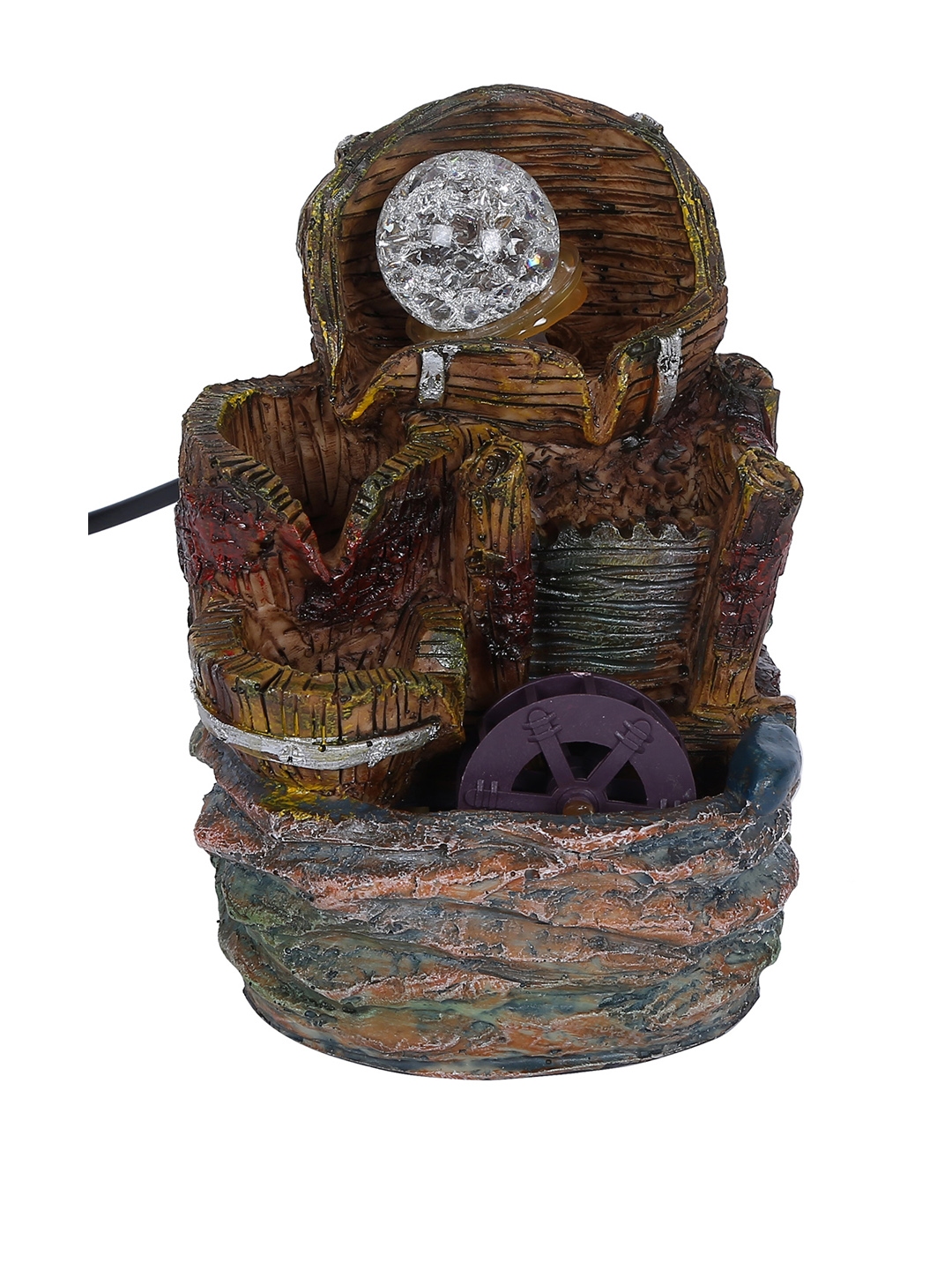 House Of Accessories Brown Indoor Electric Water Fountain Image