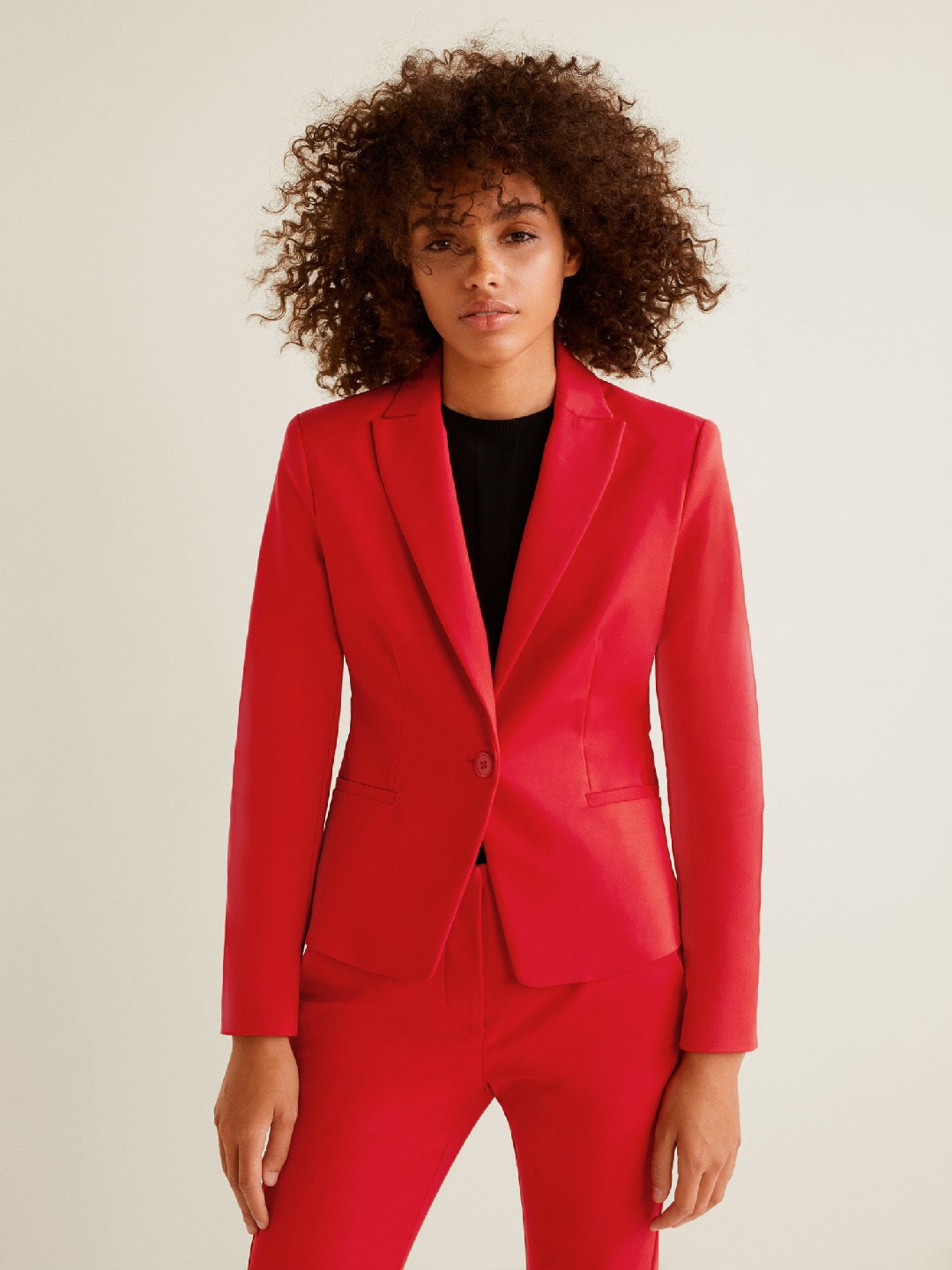 mango red suit