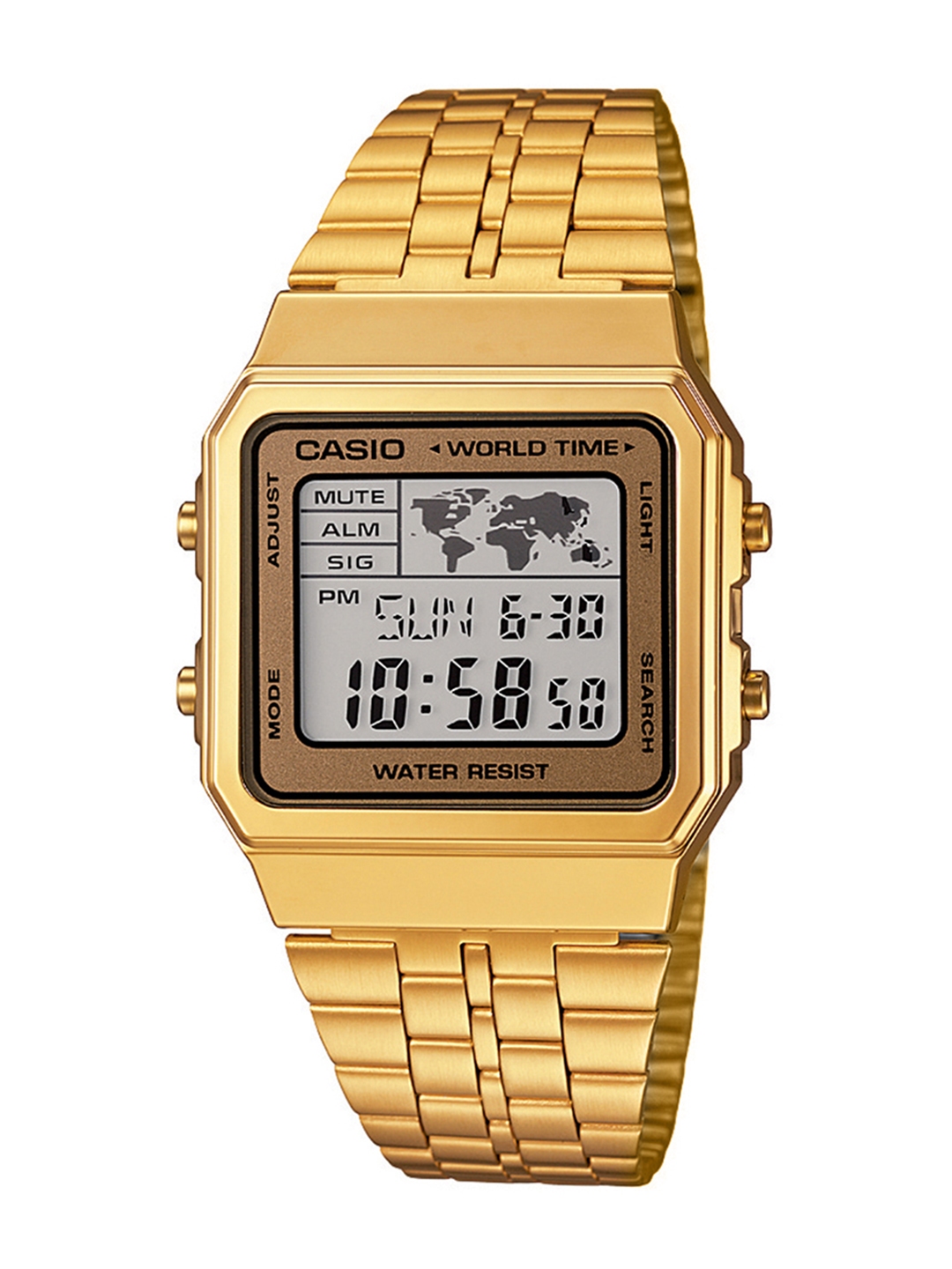 Buy CASIO Unisex Vintage Grey Dial Vintage Watch A500WGA 9DF