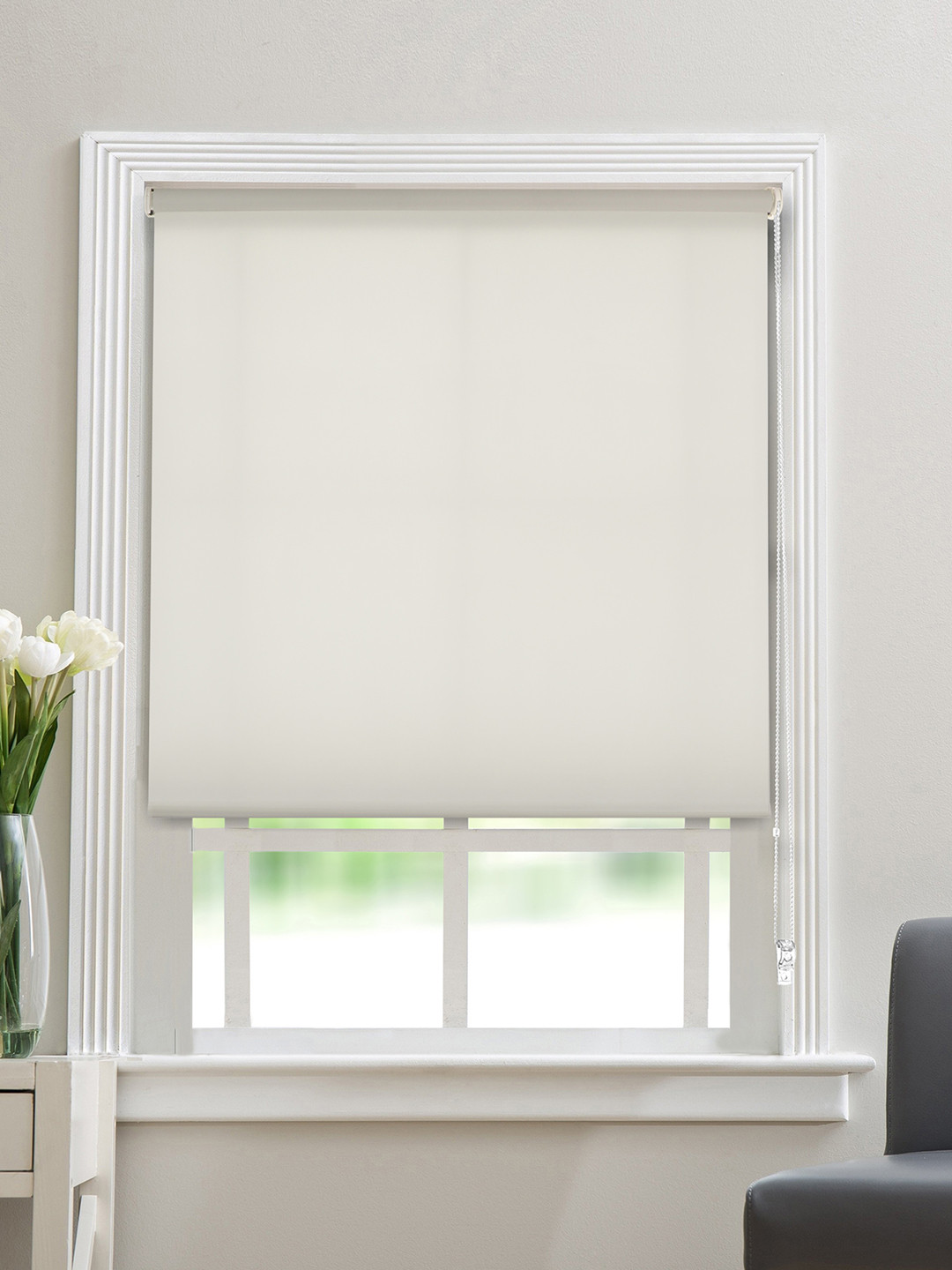 Deco Window Polyester Roller Blind White