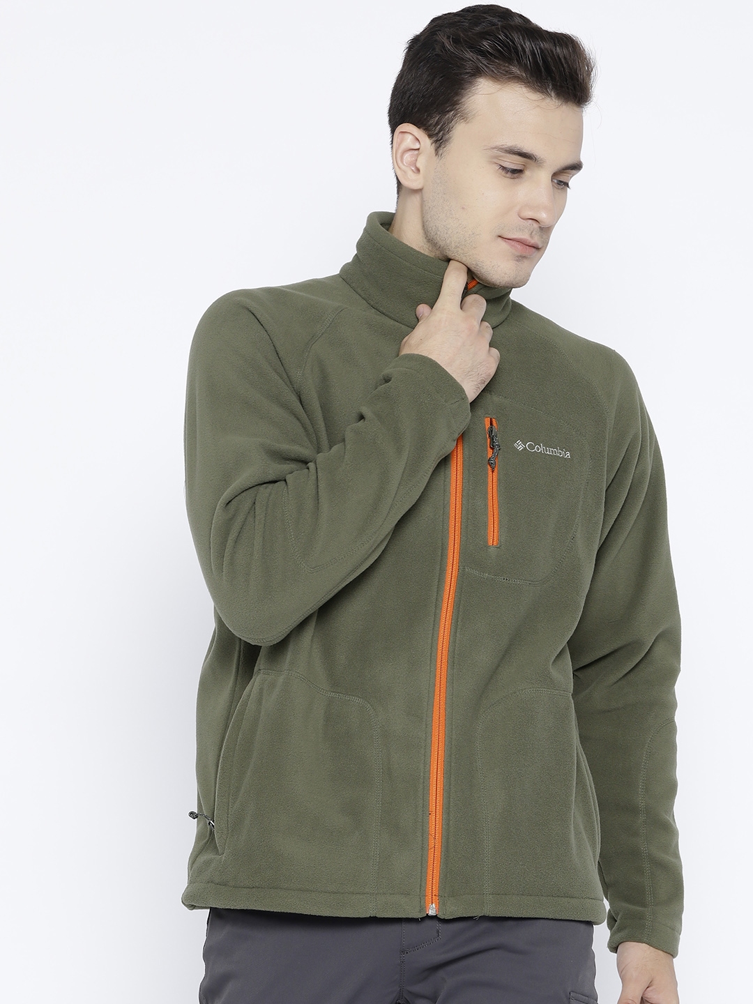 Columbia green discount fleece jacket