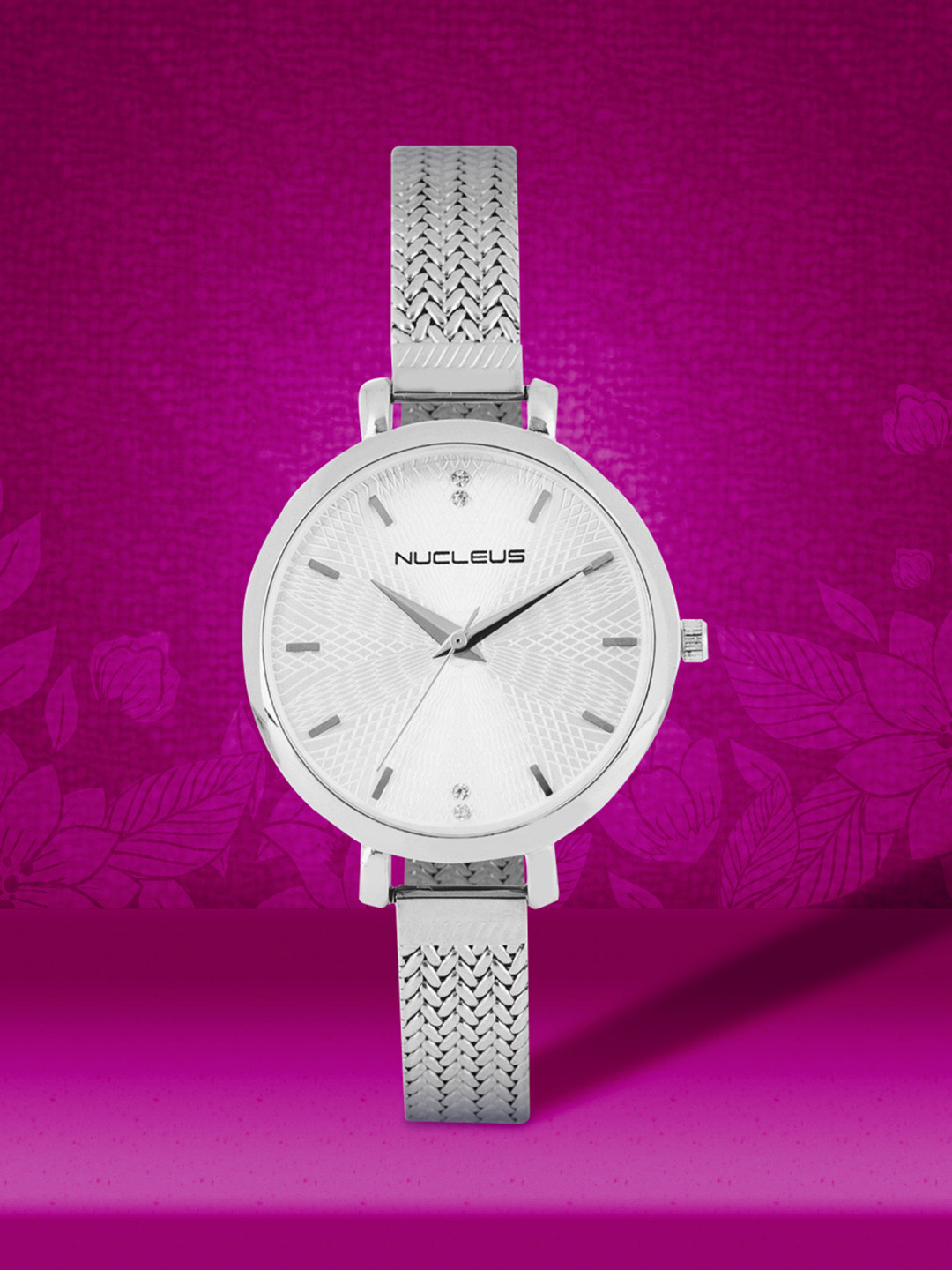 Nucleus Women Silver-Toned Analogue Watch NBLFSSS