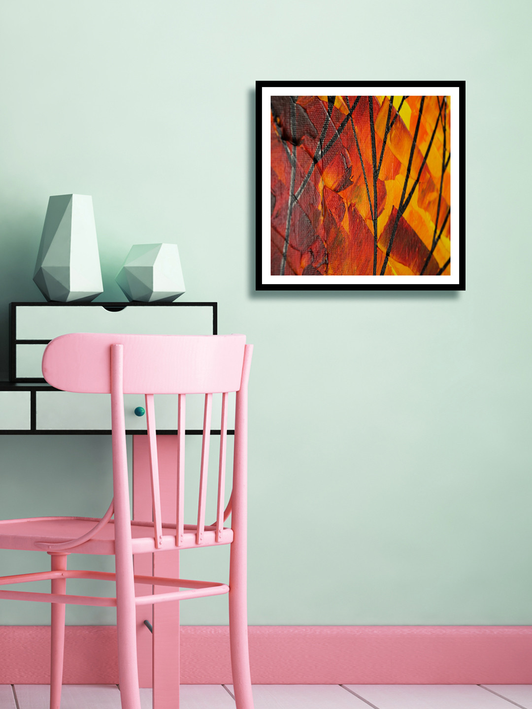 999Store Stems Canvas Wall Rectangle Paintings Wall Art -35 x 35 In