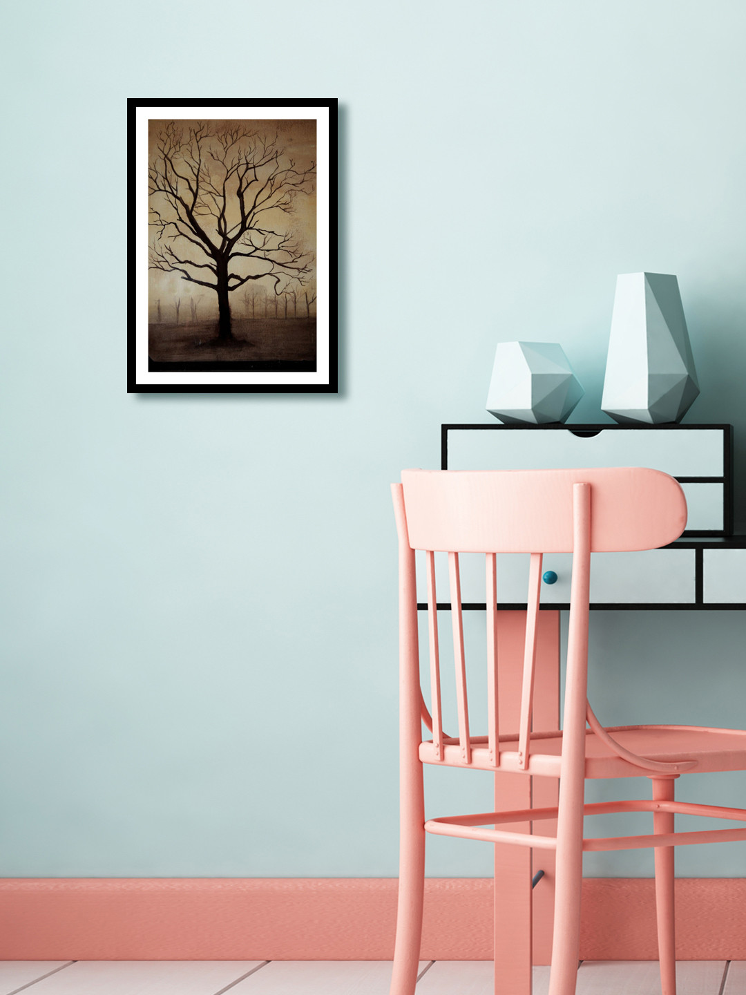 999Store Tree In The Forest Canvas Wall Rectangle Paintings Wall Art - 13.77 x 9.84 In