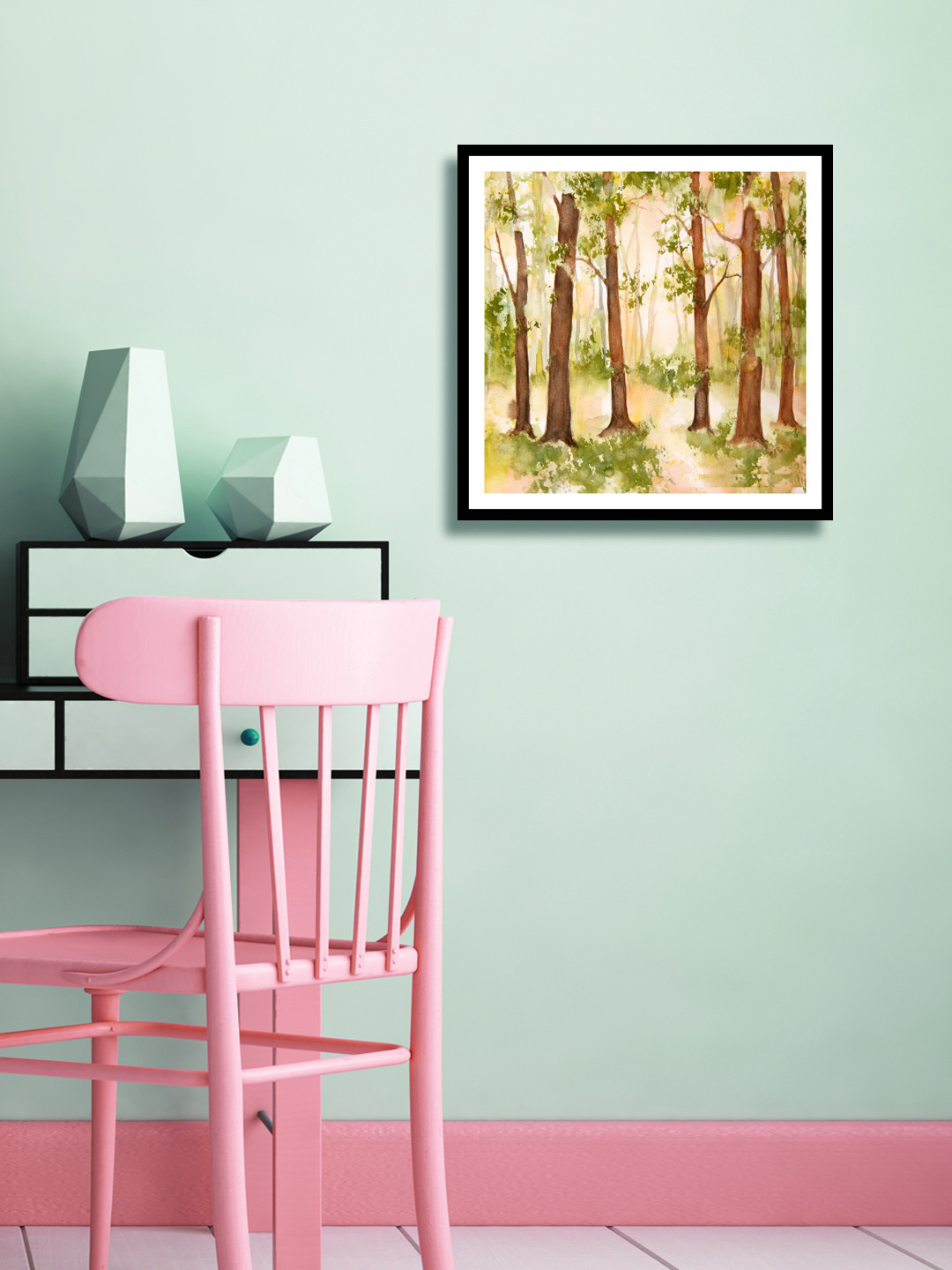 999Store Multicoloured Hand-Painted Wall Painting