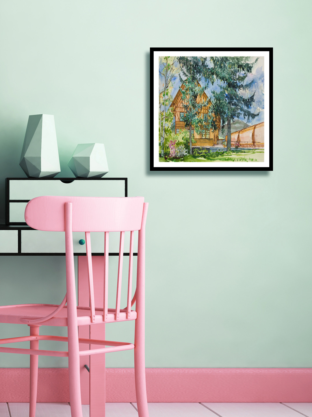 999Store Multicoloured House Wall Painting