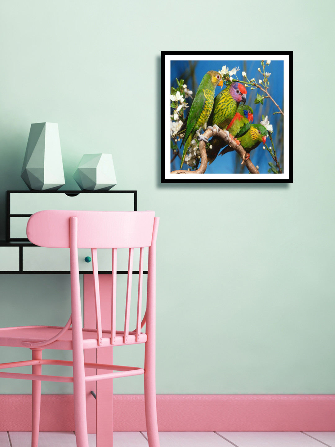 999Store Multicoloured Bird Wall Painting