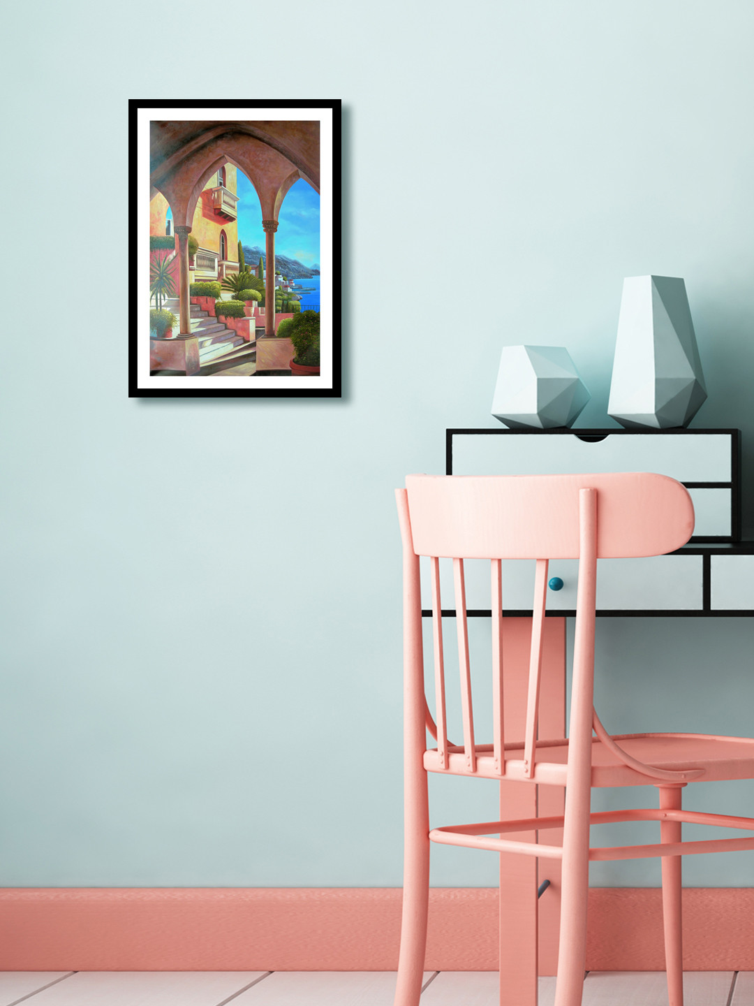 999Store Haveli Canvas Wall Rectangle Paintings Wall Art - 13 x 9 In