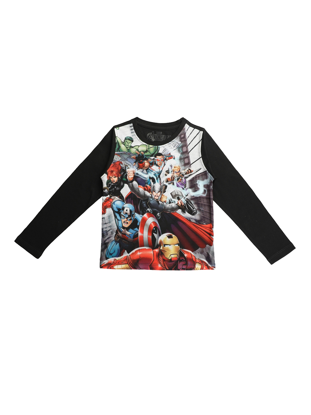 Buy Marvel By Wear Your Mind Boys Multicoloured Printed Round Neck