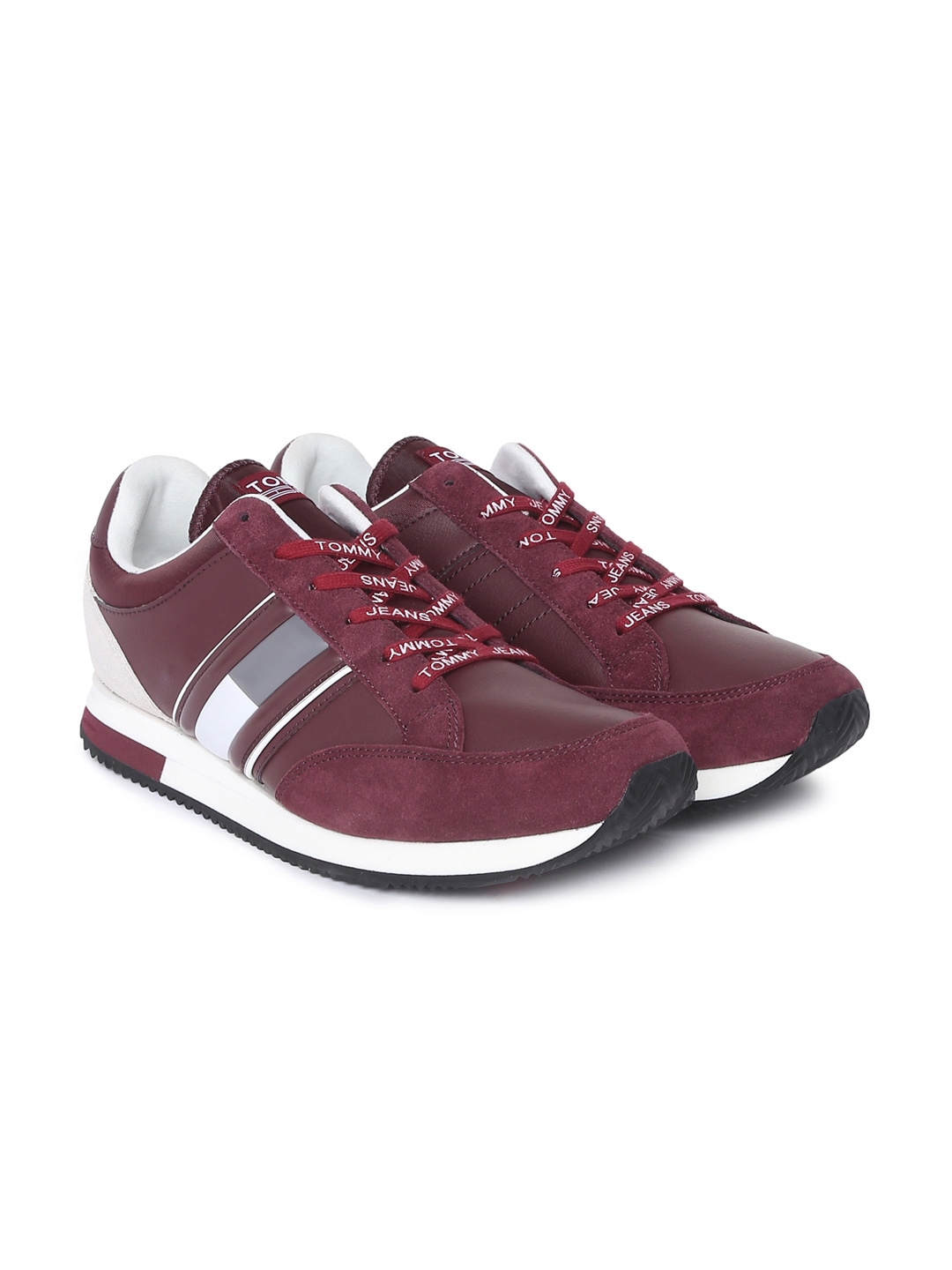 tommy hilfiger maroon shoes