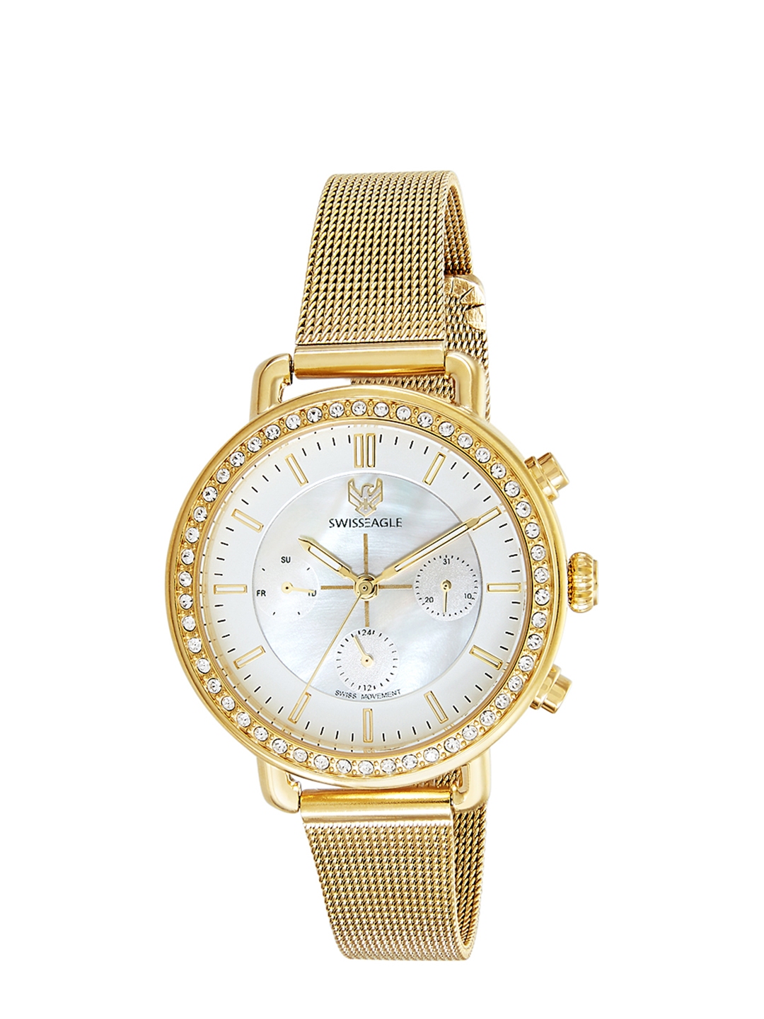 Buy Swiss Eagle Women White Analogue Watch Watches for Women