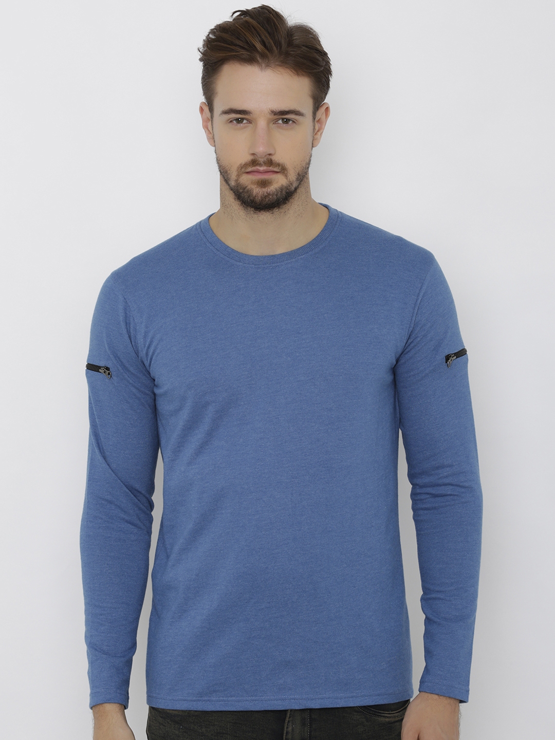 Buy DEEZENO Men Blue Solid Sweatshirt Sweatshirts for Men 7431920 Myntra