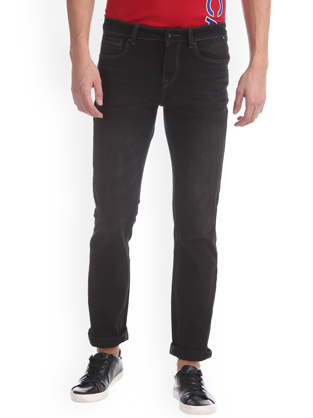 nautica mens black jeans