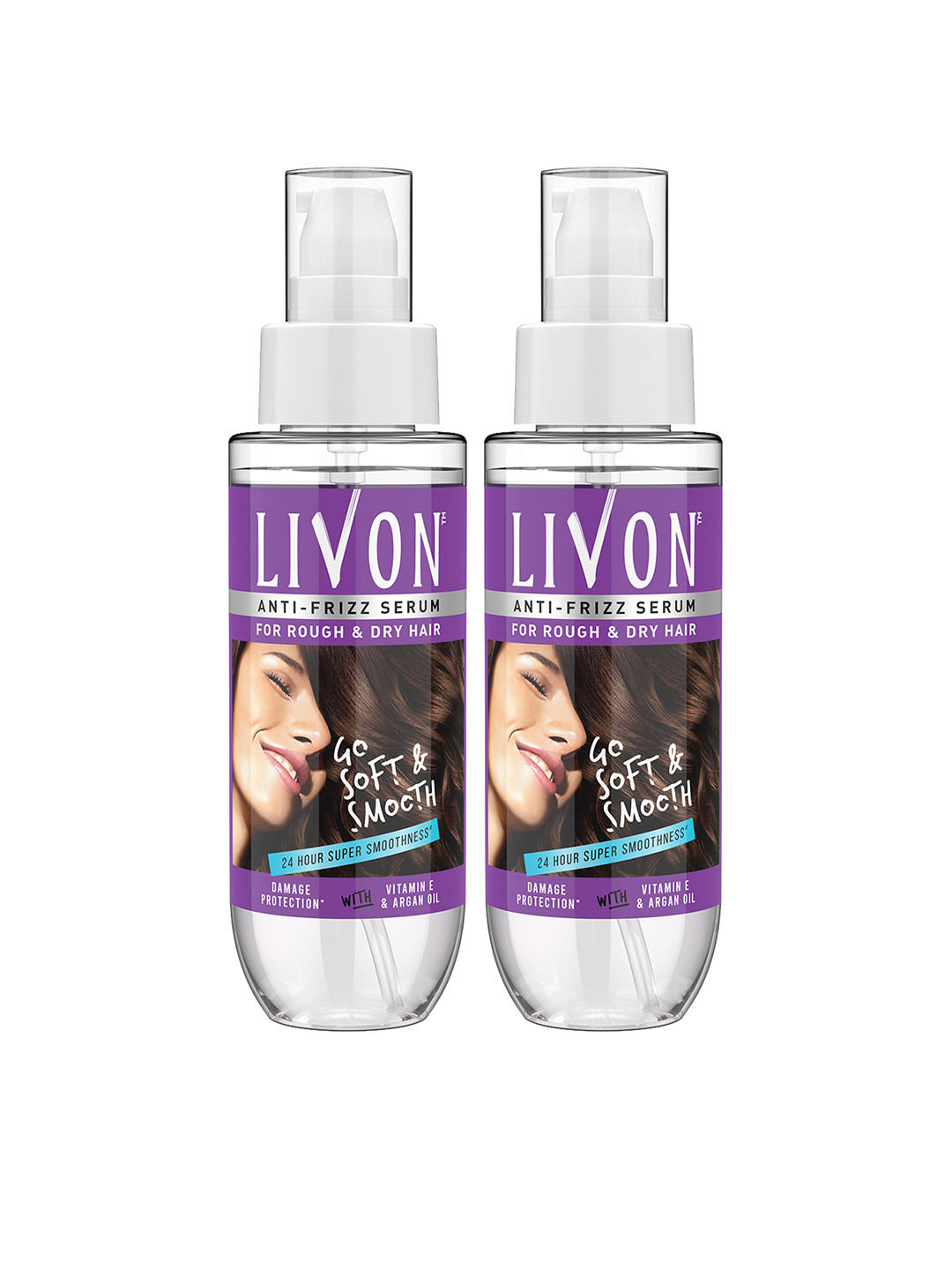 Livon Women Set of 2 Moroccan Argan Oil Serum for Dry & Unruly Hair 100 ml