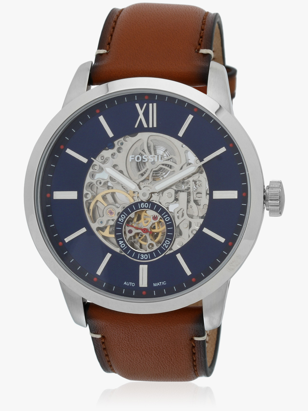 Fossil Men Navy Blue Analogue Watch ME3154