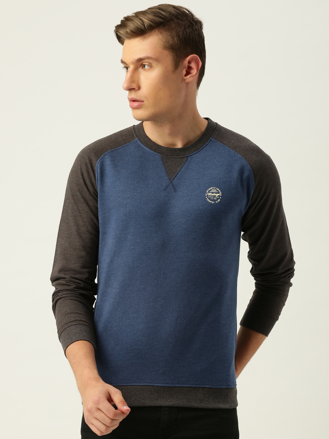 Buy Charcoal Blue Sweatshirt for Men