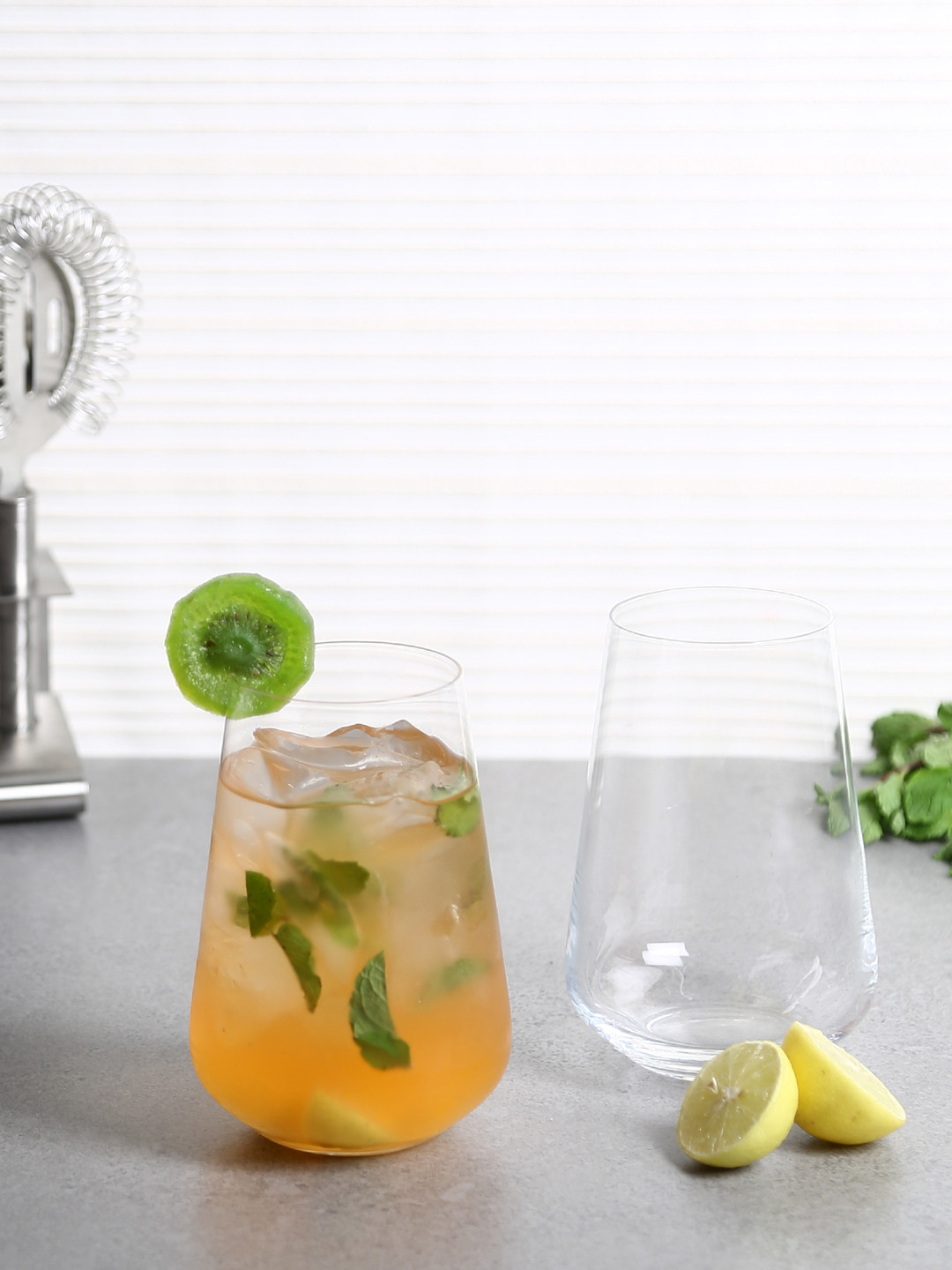 Bohemia Crystal Set of 6 Sandra Crystal Drinking Glass Lead free 440 ml