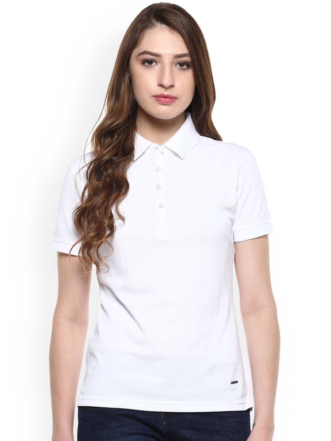 white polo tee womens