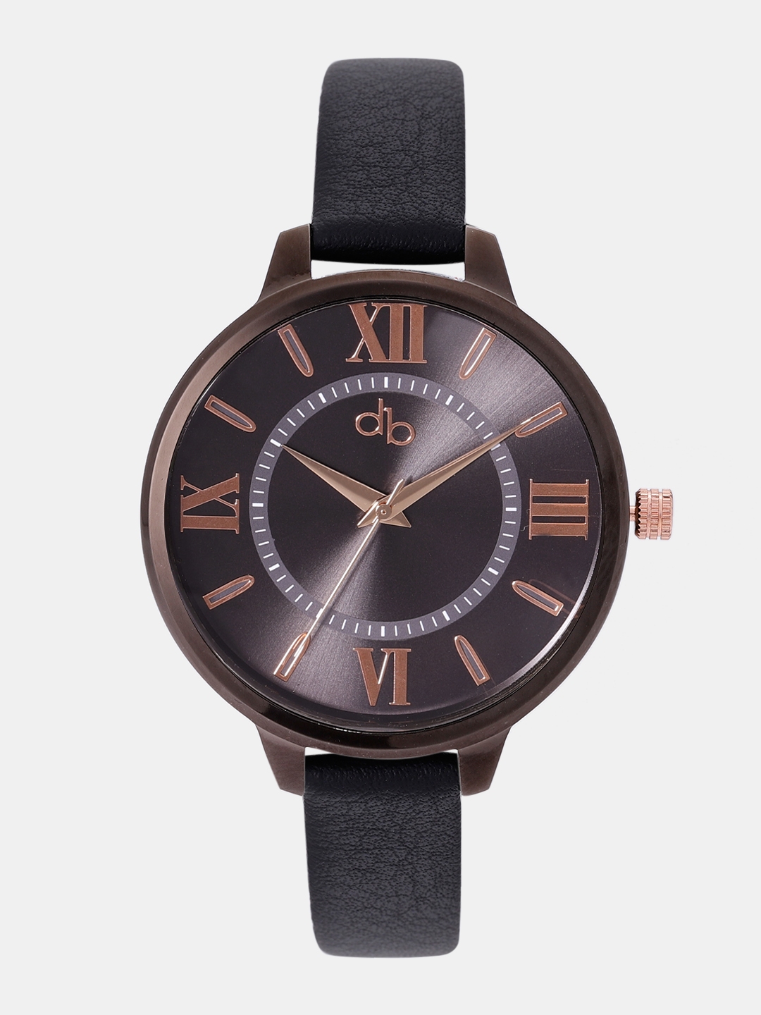 DressBerry Women Gunmetal Toned Analogue Watch DB E6 DressBerry Watches
