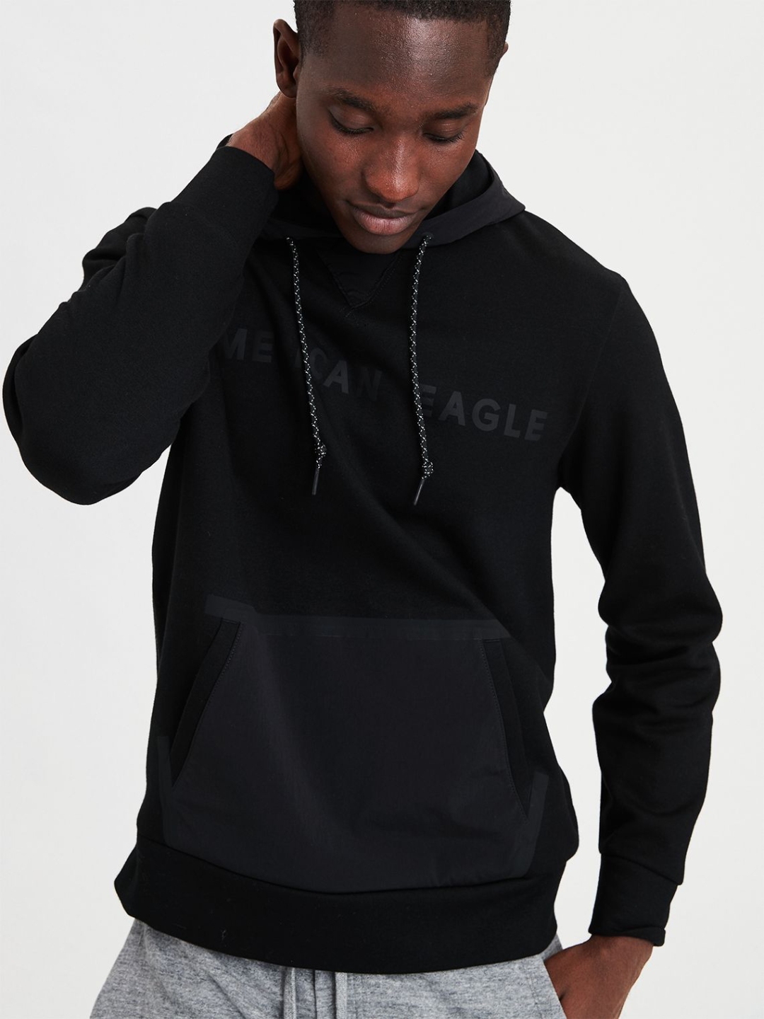 american eagle black hoodie