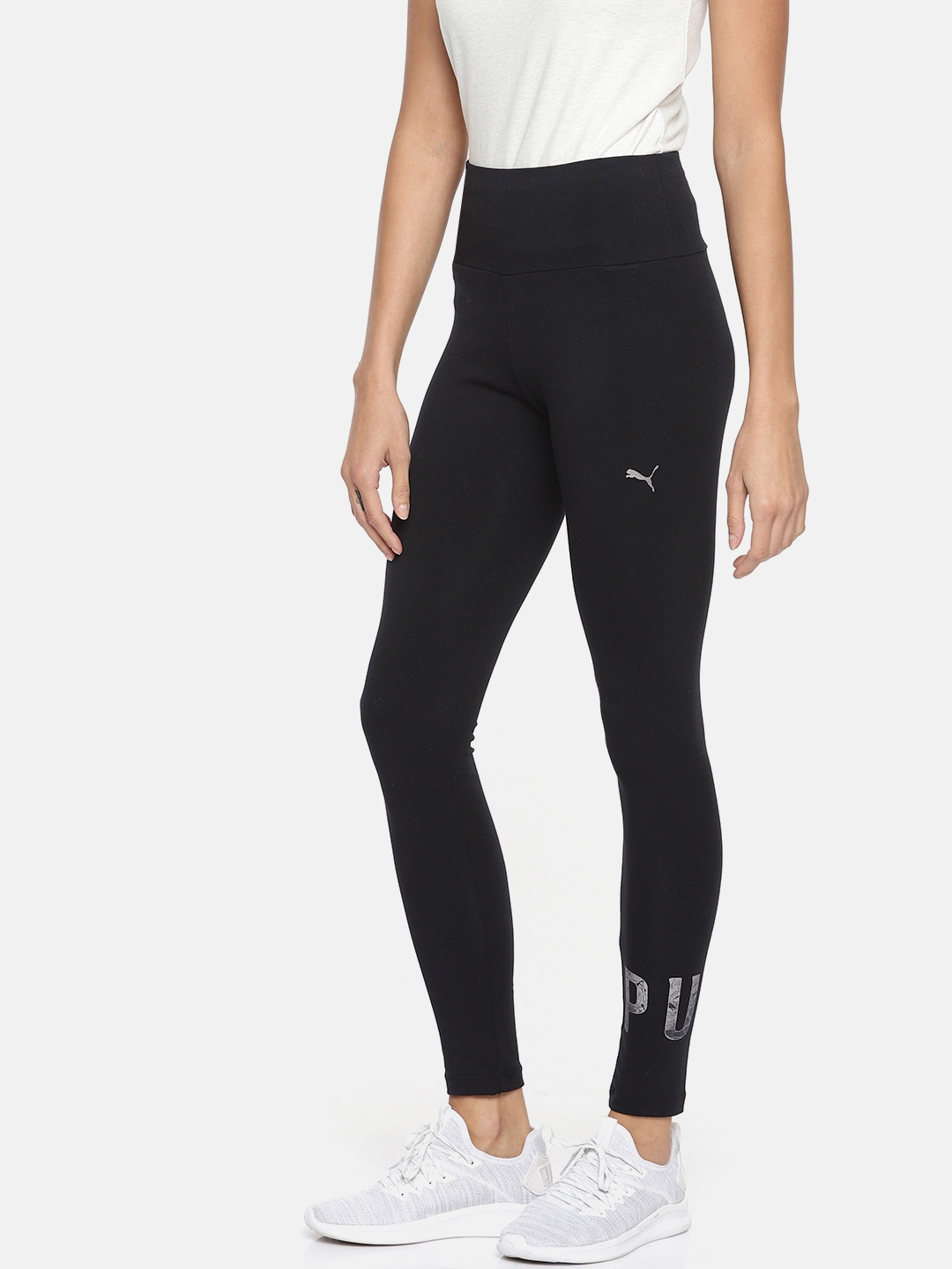 PUMA Solid Women Black Tights - Buy PUMA Solid Women Black Tights