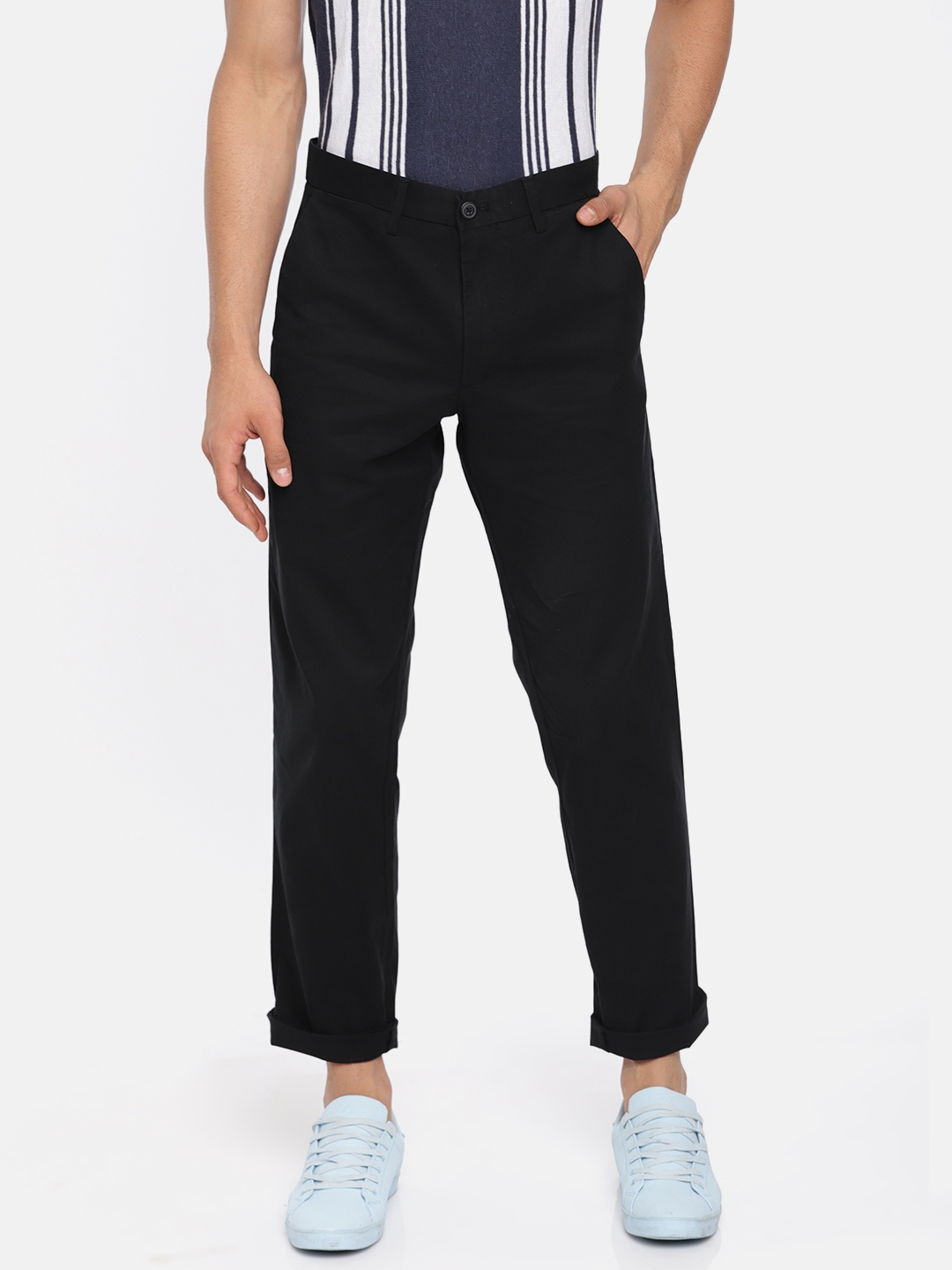 gap black trousers