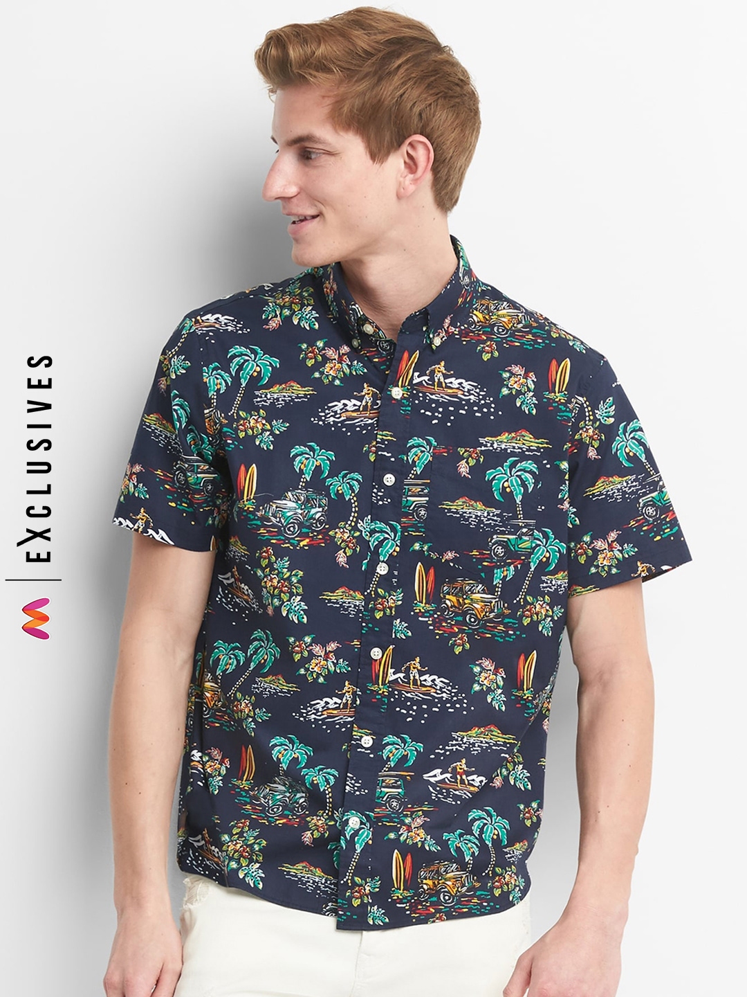 gap men's short sleeve shirts
