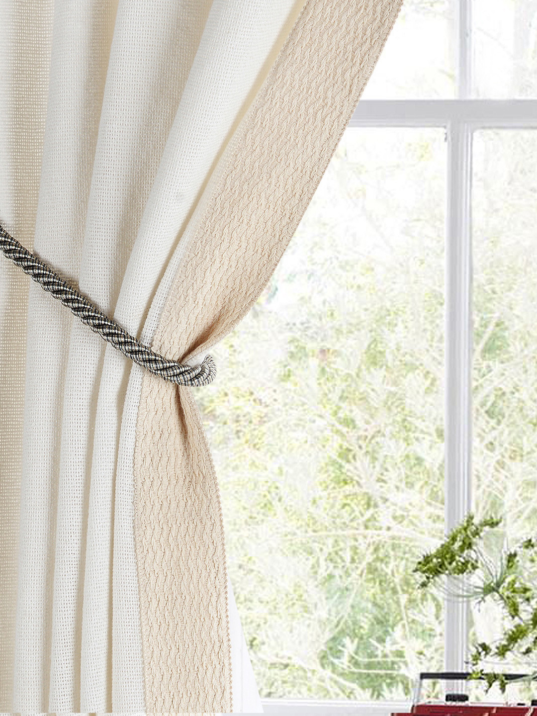 Deco Window Grey Curtain Tieback
