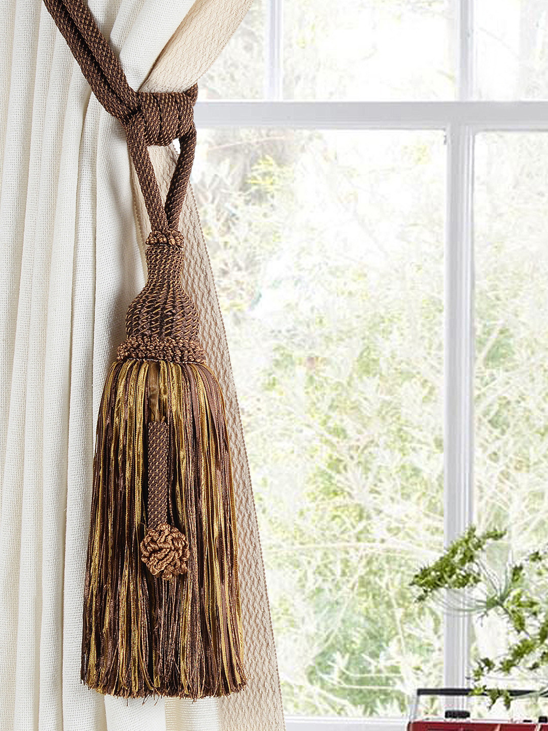 Deco Window Gold Curtain Tieback