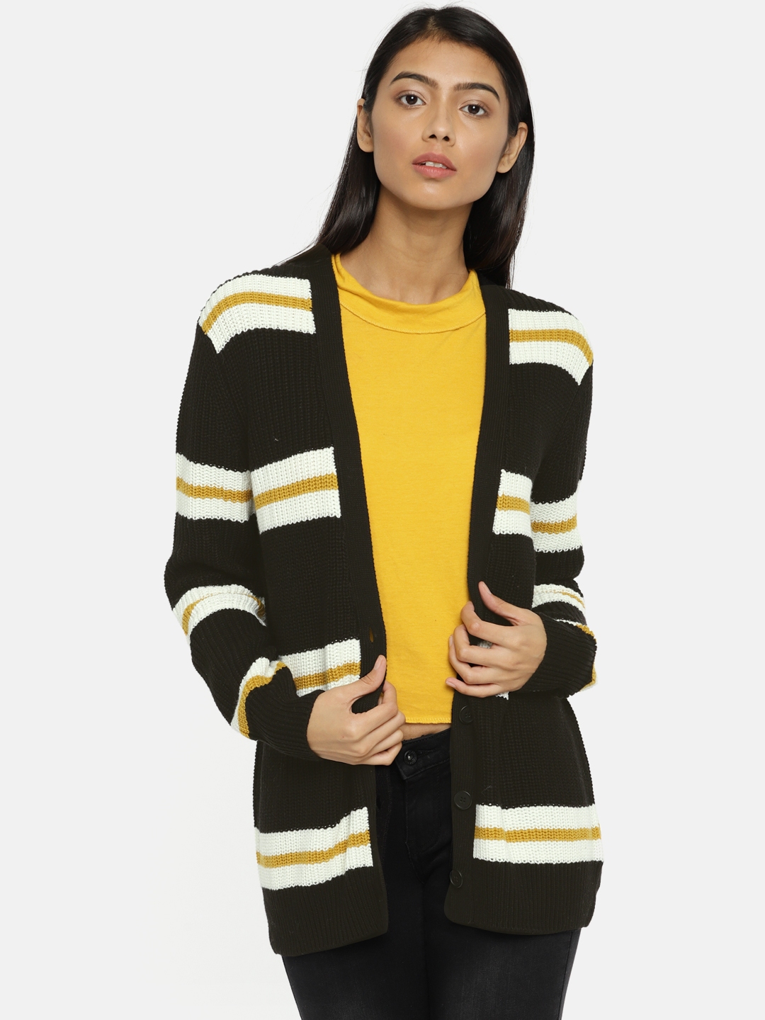 Forever 21 striped outlet cardigan