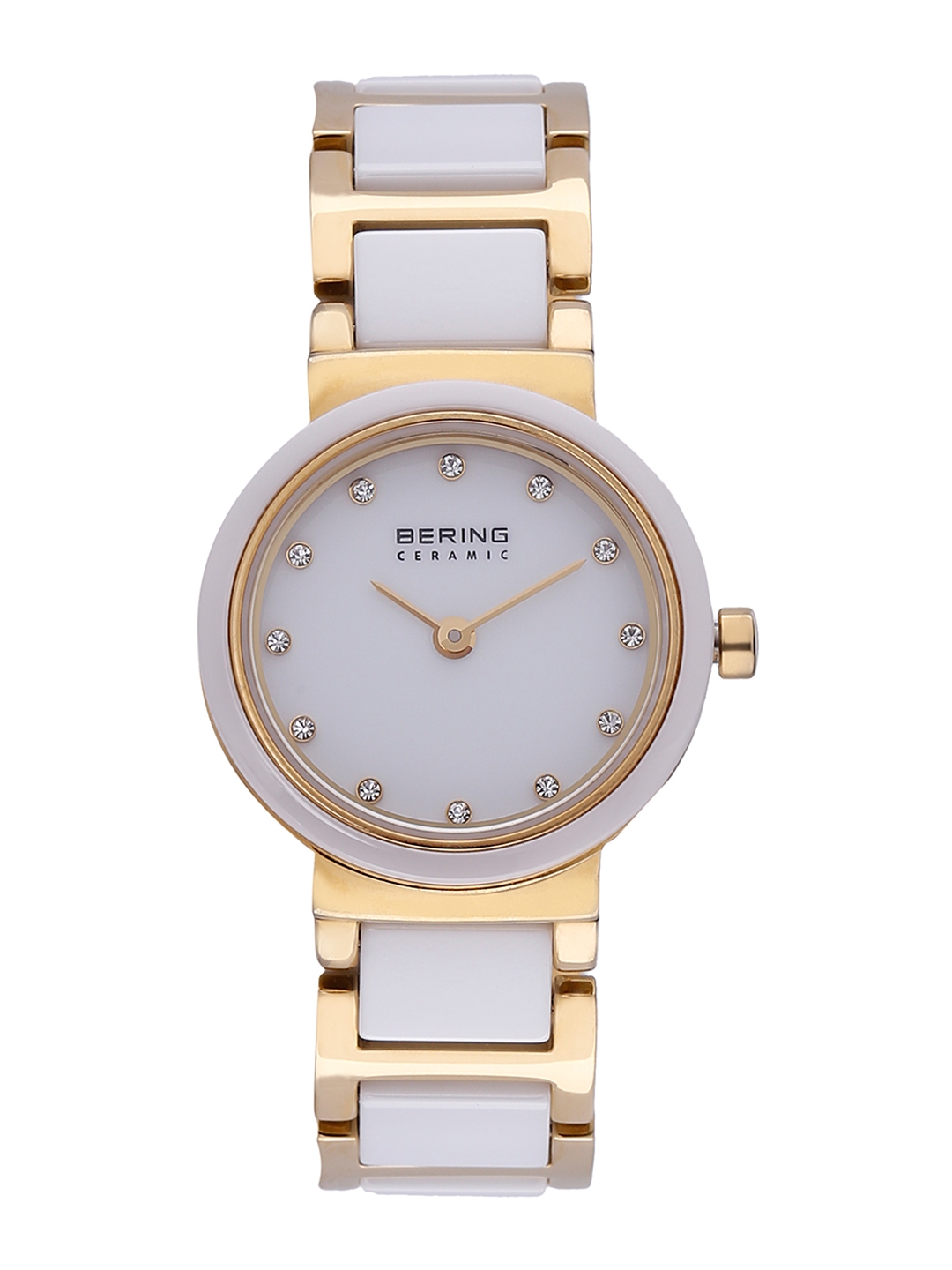 Bering Women Gold Toned Ceramic Analog Watch 10725 751