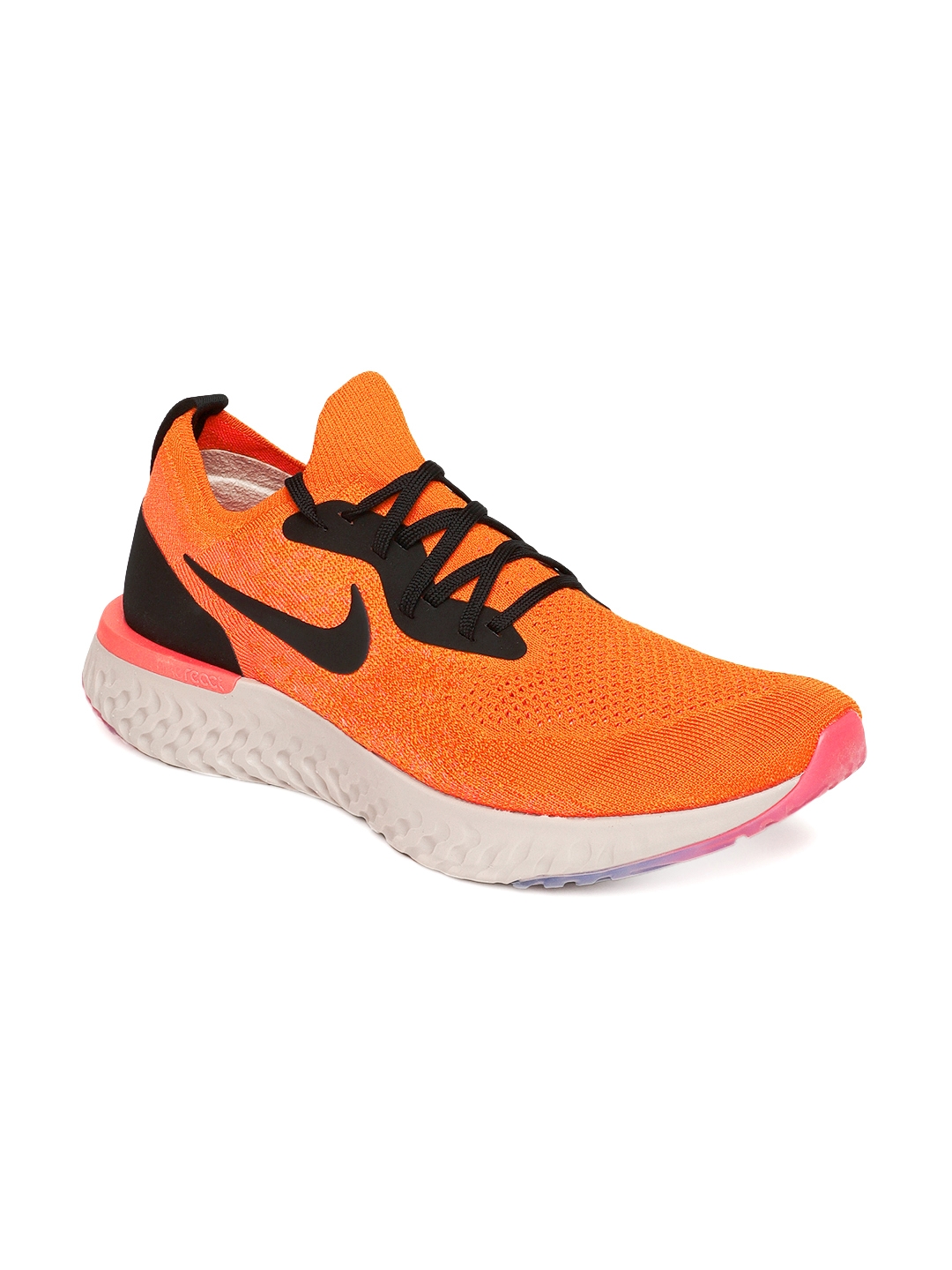 equilibrio capoc Correo aéreo Buy Nike Men Orange EPIC REACT FLYKNIT Running Shoes - Sports Shoes for Men  7487628 | Myntra